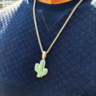 18K Gold Diamond Cactus - Drip Culture Jewelry
