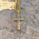 18K Gold Diamond Cross - Drip Culture Jewelry