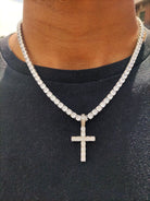 18K Gold Diamond Cross - Drip Culture Jewelry