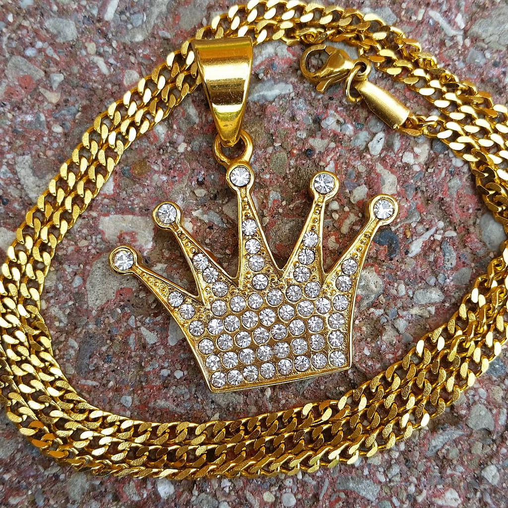 18K Gold Diamond Crown - Drip Culture Jewelry
