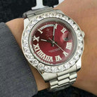 18K Gold Diamond Crown Watch - Drip Culture Jewelry