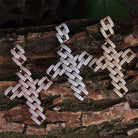 18K Gold Diamond Cuban Link Cross - Drip Culture Jewelry
