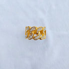 18K Gold Diamond Cuban Link Ring 2.0 - Drip Culture Jewelry