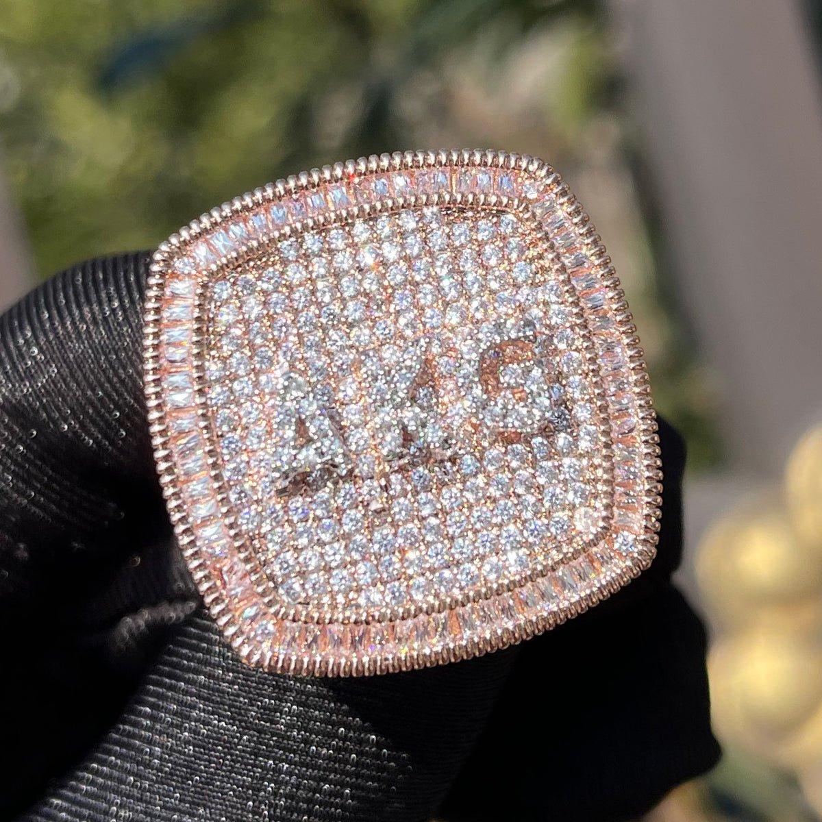 18k Gold Diamond Custom Name Ring - Drip Culture Jewelry
