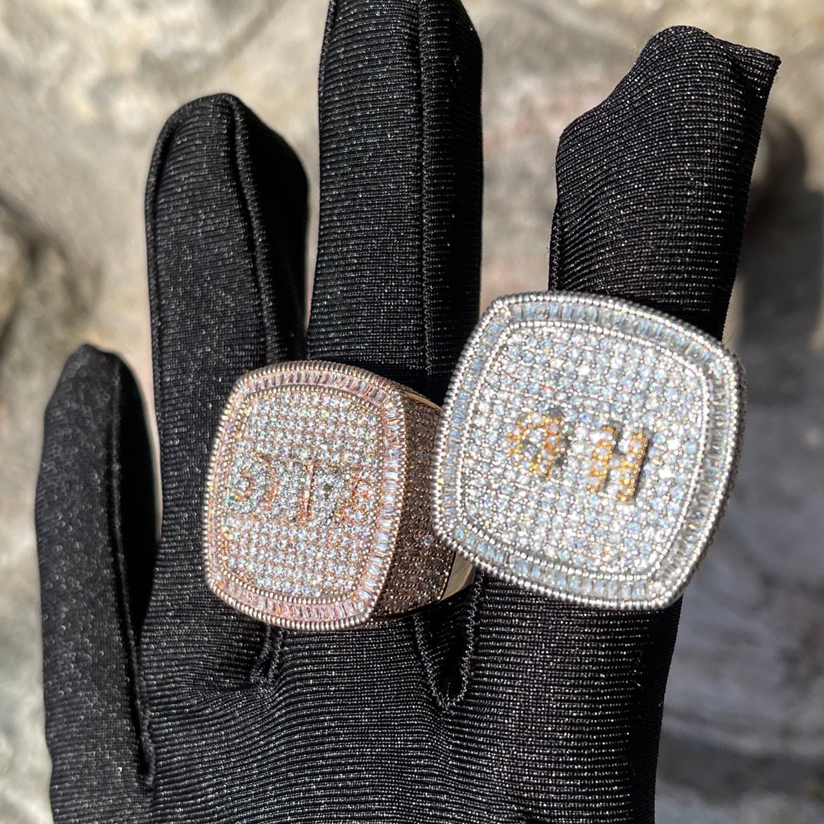 18k Gold Diamond Custom Name Ring - Drip Culture Jewelry