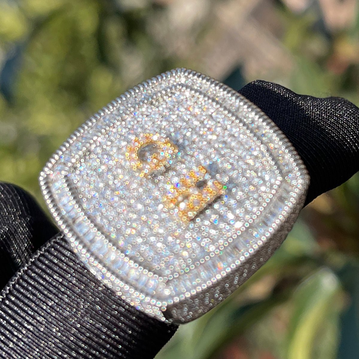 18k Gold Diamond Custom Name Ring - Drip Culture Jewelry