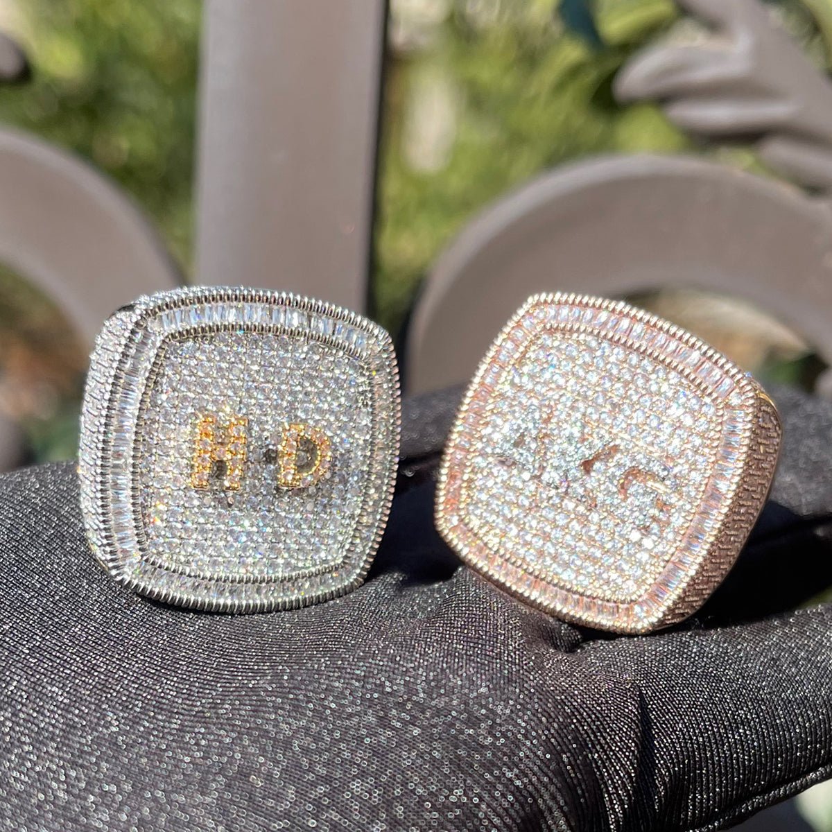 18k Gold Diamond Custom Name Ring - Drip Culture Jewelry
