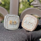 18k Gold Diamond Custom Name Ring - Drip Culture Jewelry
