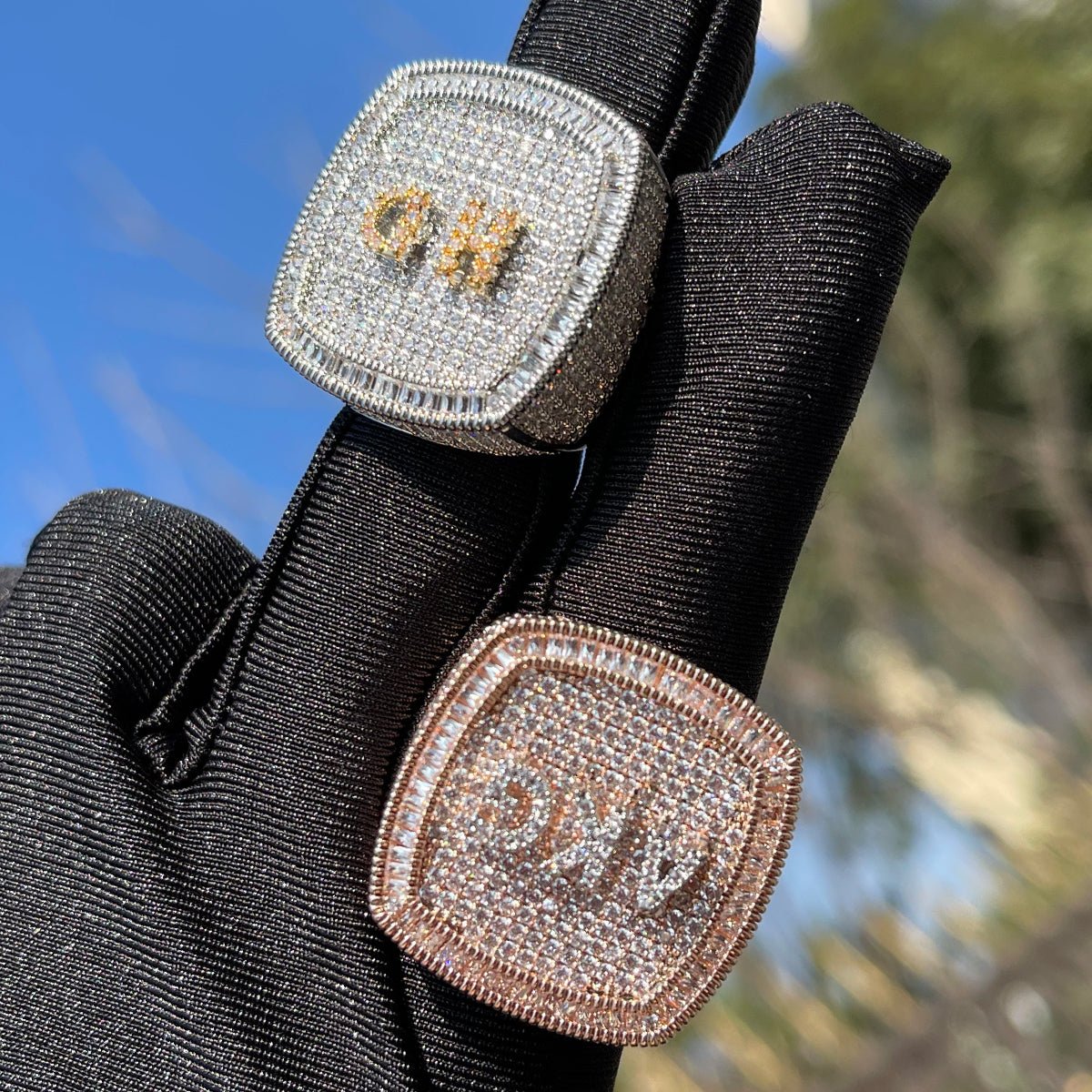 18k Gold Diamond Custom Name Ring - Drip Culture Jewelry