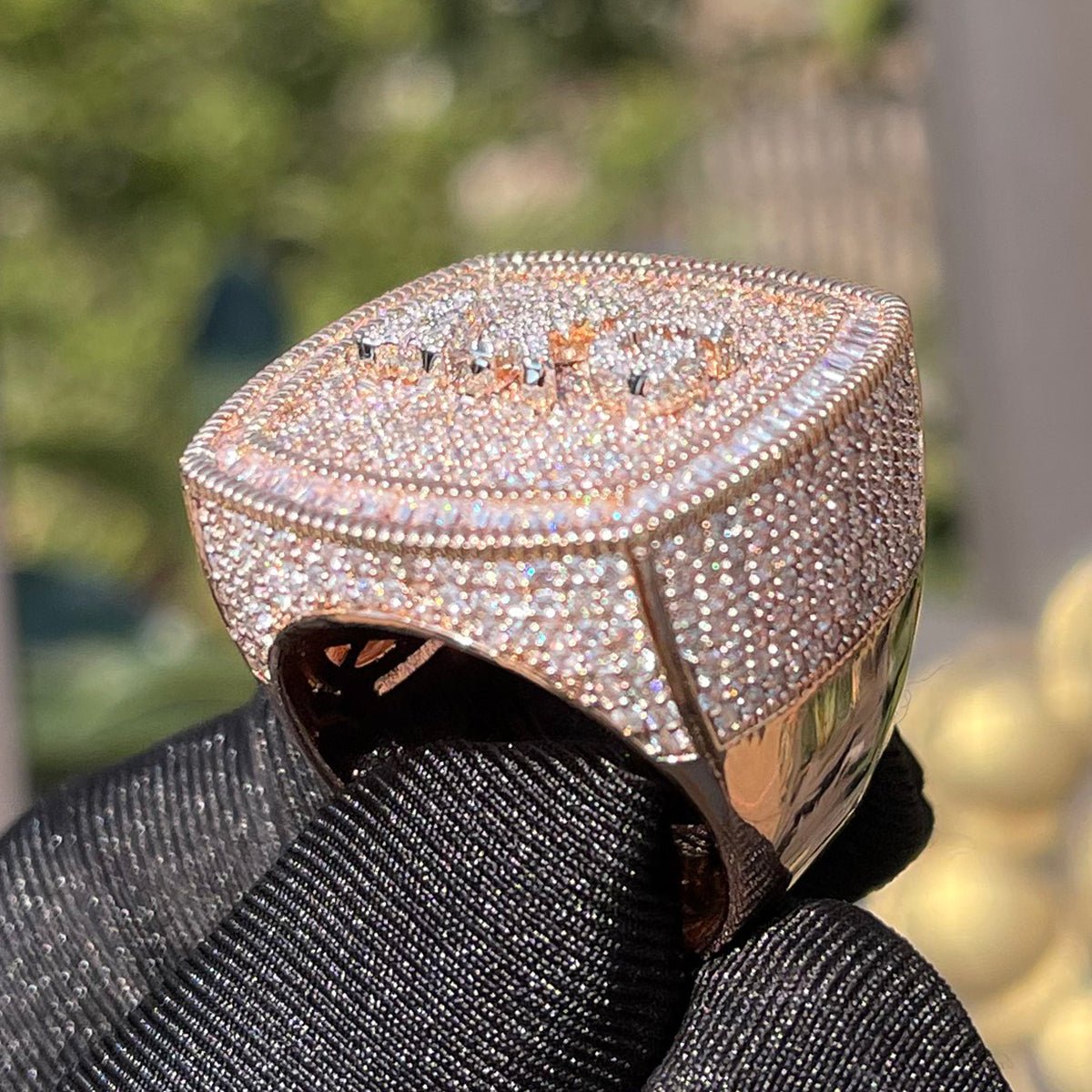18k Gold Diamond Custom Name Ring - Drip Culture Jewelry