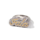 18k Gold Diamond Custom Name Ring - Drip Culture Jewelry
