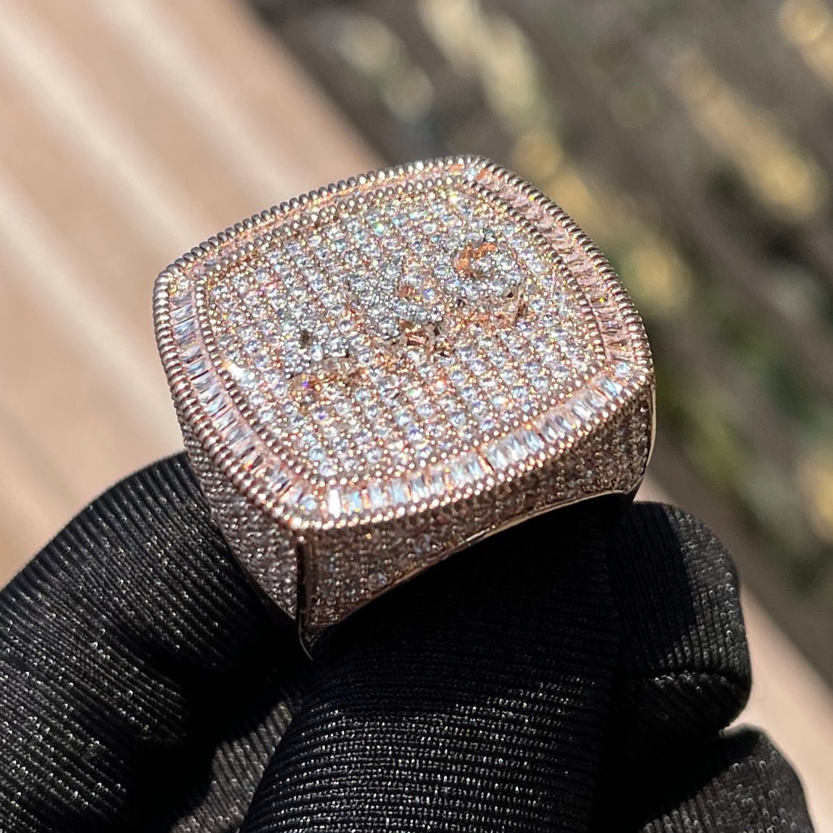 18k Gold Diamond Custom Name Ring - Drip Culture Jewelry