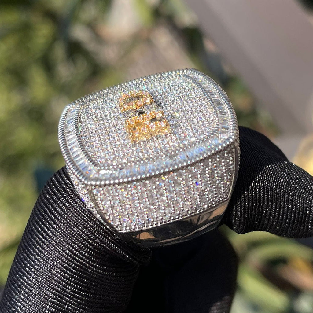 18k Gold Diamond Custom Name Ring - Drip Culture Jewelry