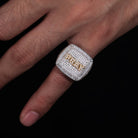 18k Gold Diamond Custom Name Ring - Drip Culture Jewelry