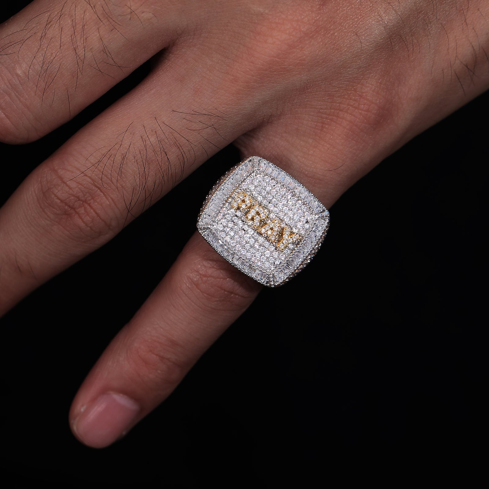 18k Gold Diamond Custom Name Ring - Drip Culture Jewelry