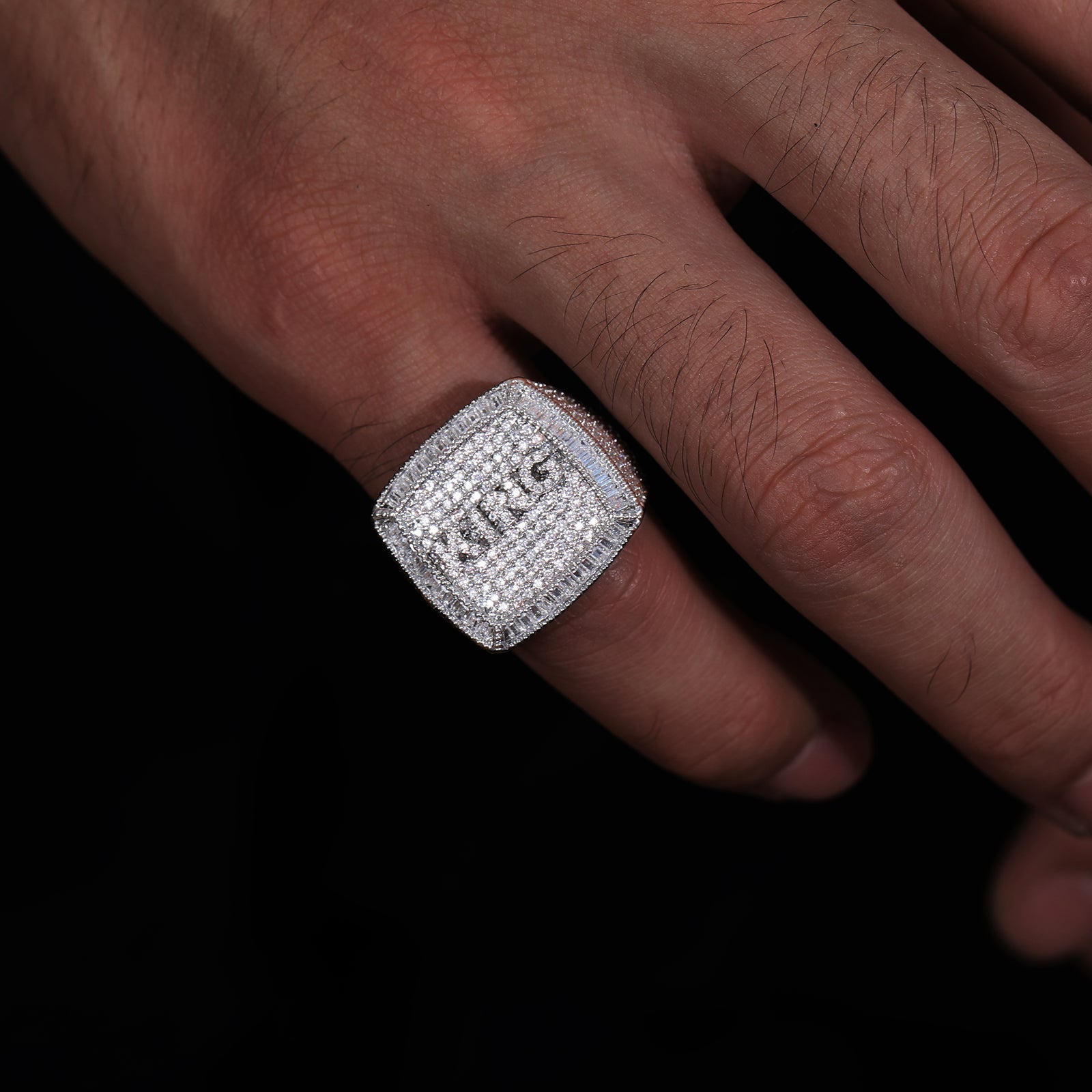 18k Gold Diamond Custom Name Ring - Drip Culture Jewelry