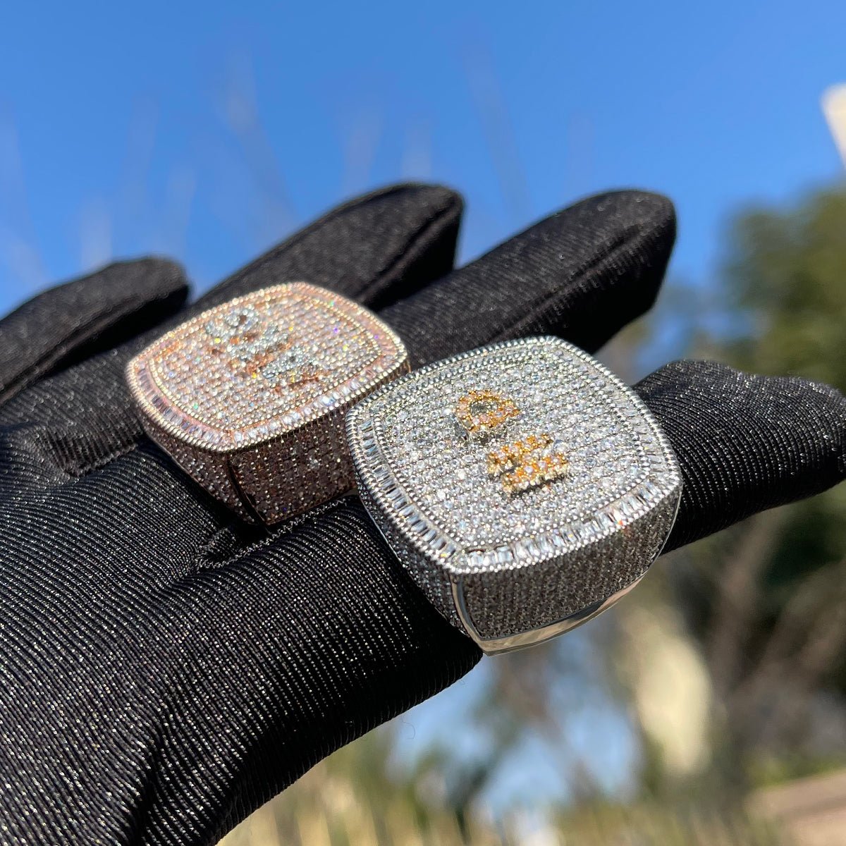 18k Gold Diamond Custom Name Ring - Drip Culture Jewelry
