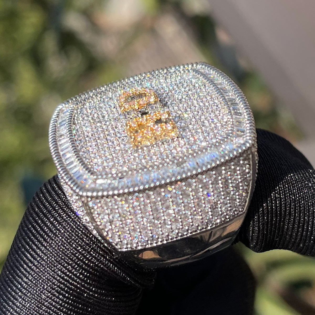 18k Gold Diamond Custom Name Ring - Drip Culture Jewelry
