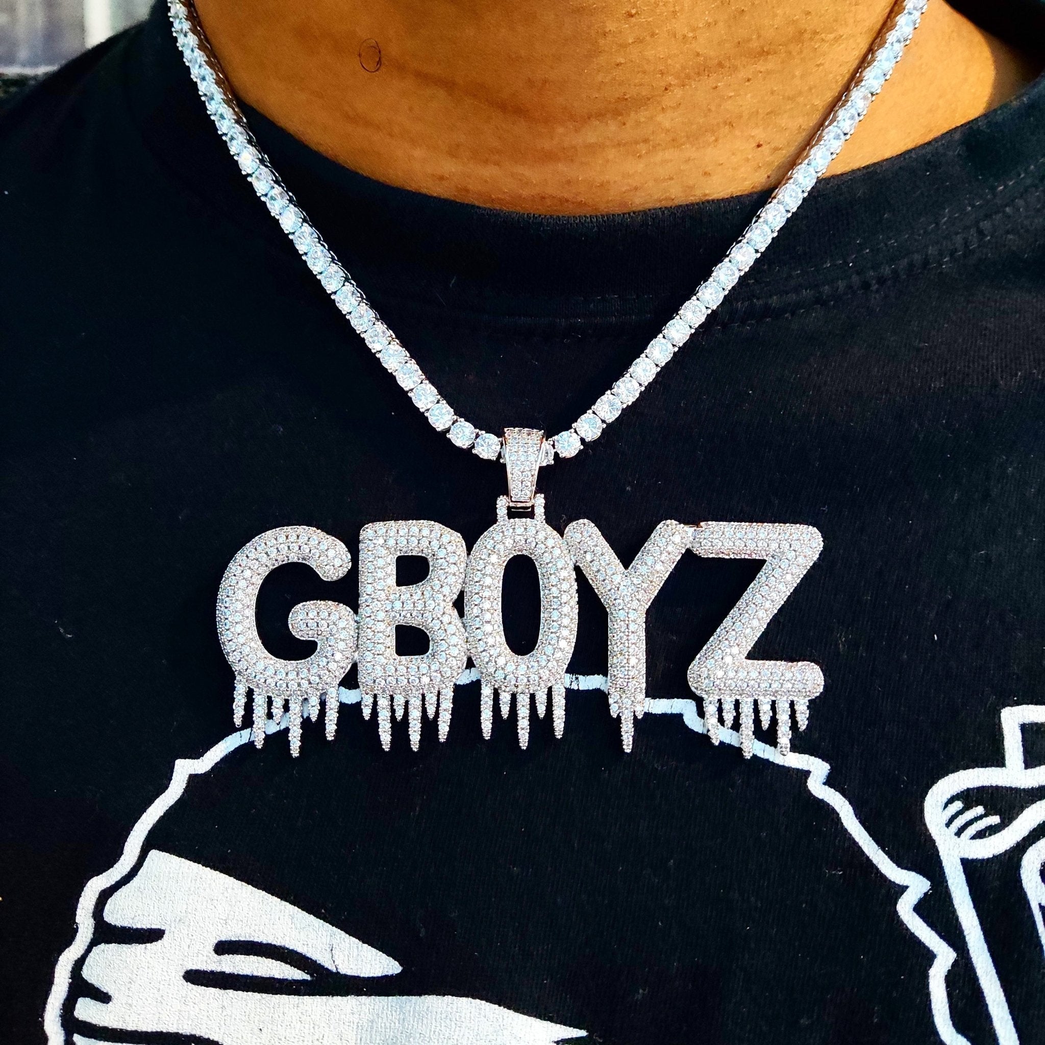 18K Gold Diamond Custom Premium Drip Letters - Drip Culture Jewelry