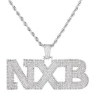 18K Gold Diamond Custom Varsity Font Pendant - Drip Culture Jewelry