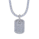 18K Gold Diamond Dog Tag - Drip Culture Jewelry