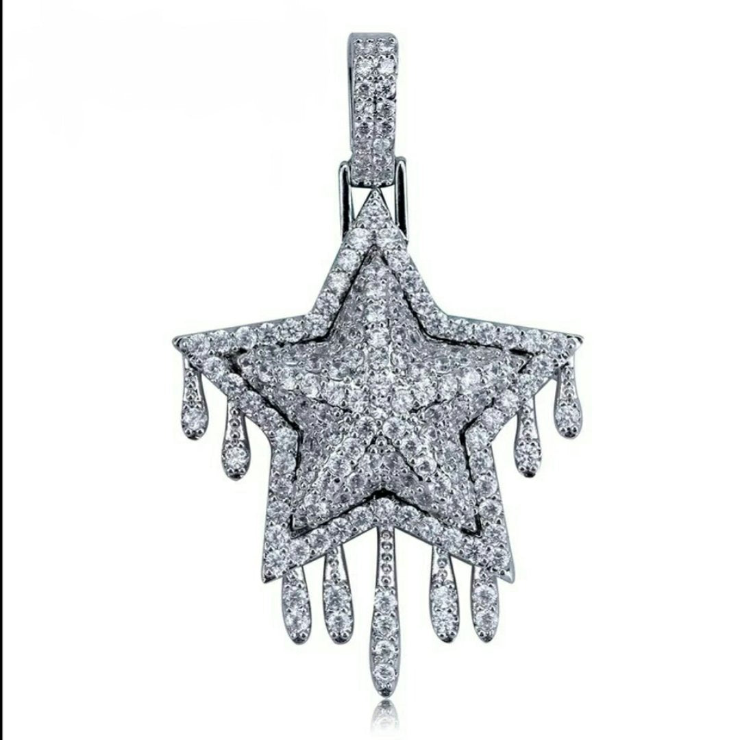 18K Gold Diamond Drip Star - Drip Culture Jewelry