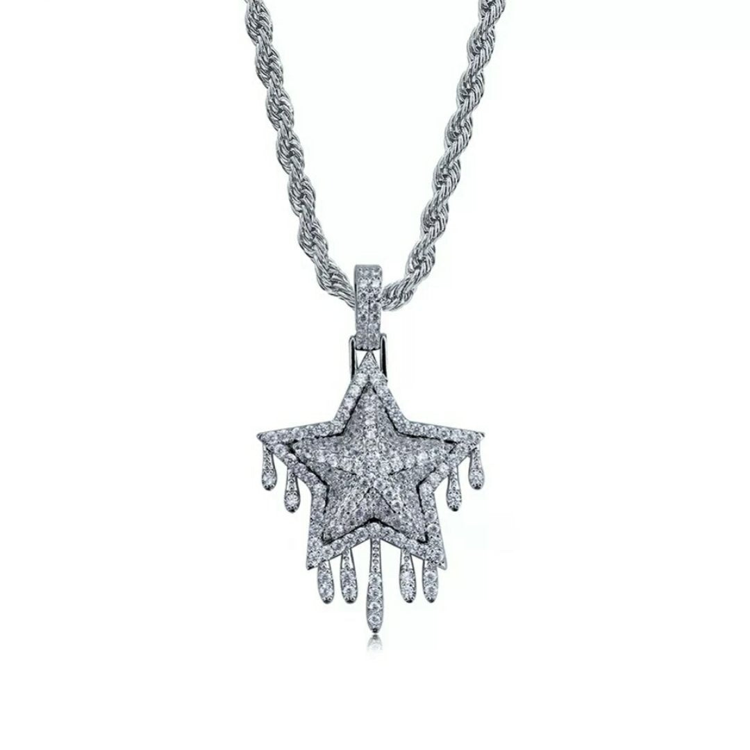18K Gold Diamond Drip Star - Drip Culture Jewelry