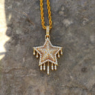 18K Gold Diamond Drip Star - Drip Culture Jewelry