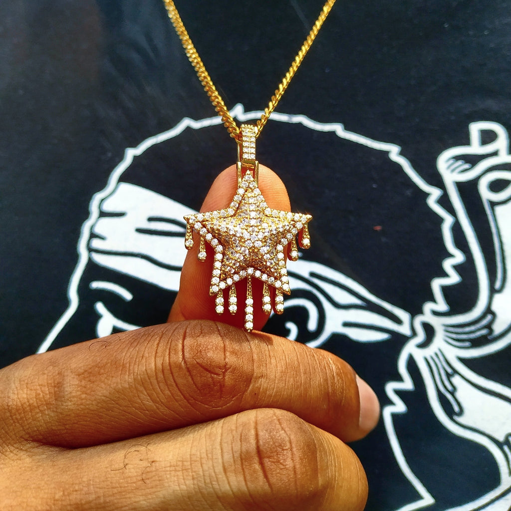 18K Gold Diamond Drip Star - Drip Culture Jewelry