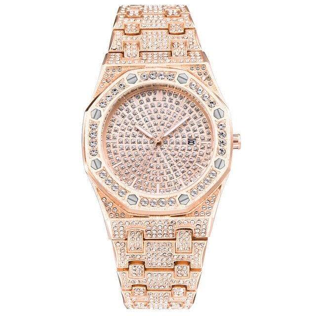 18K Gold Diamond Drip Watch - Drip Culture Jewelry