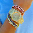18K Gold Diamond Drip Watch - Drip Culture Jewelry