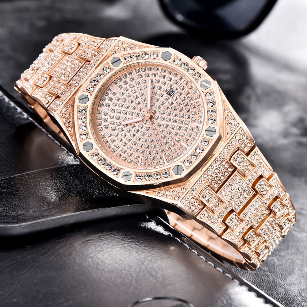 18K Gold Diamond Drip Watch - Drip Culture Jewelry