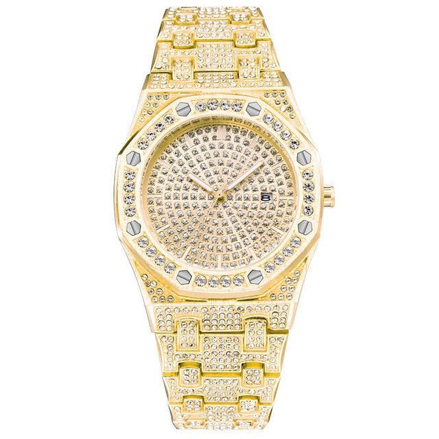 18K Gold Diamond Drip Watch - Drip Culture Jewelry
