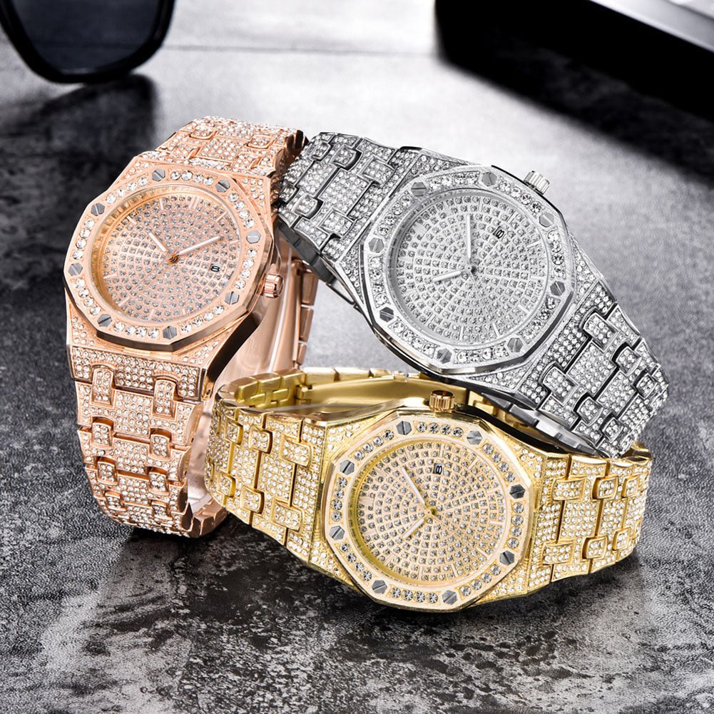 18K Gold Diamond Drip Watch - Drip Culture Jewelry