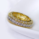 18K Gold Diamond Eternity Ring - Drip Culture Jewelry
