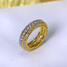 18K Gold Diamond Eternity Ring - Drip Culture Jewelry