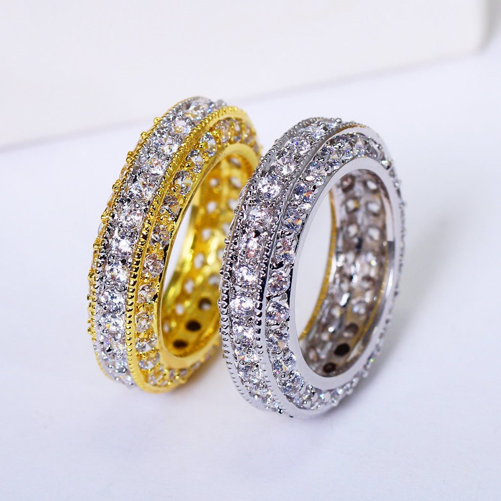 18K Gold Diamond Eternity Ring - Drip Culture Jewelry