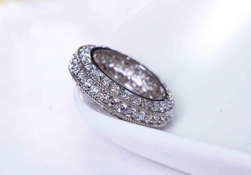 18K Gold Diamond Eternity Ring - Drip Culture Jewelry