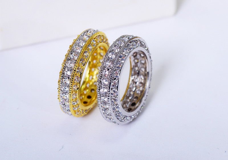 18K Gold Diamond Eternity Ring - Drip Culture Jewelry