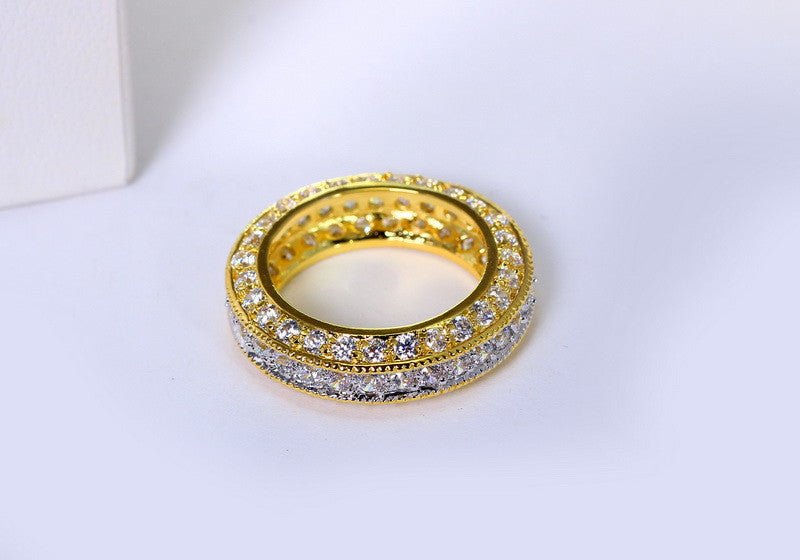 18K Gold Diamond Eternity Ring - Drip Culture Jewelry