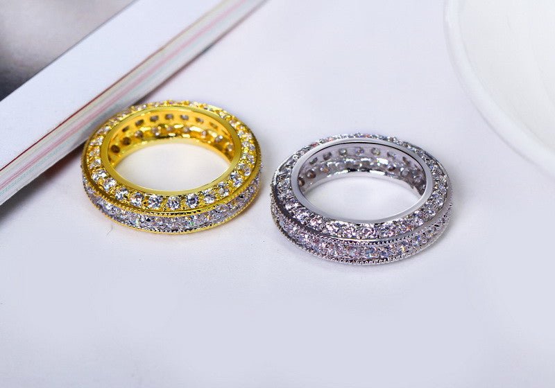18K Gold Diamond Eternity Ring - Drip Culture Jewelry