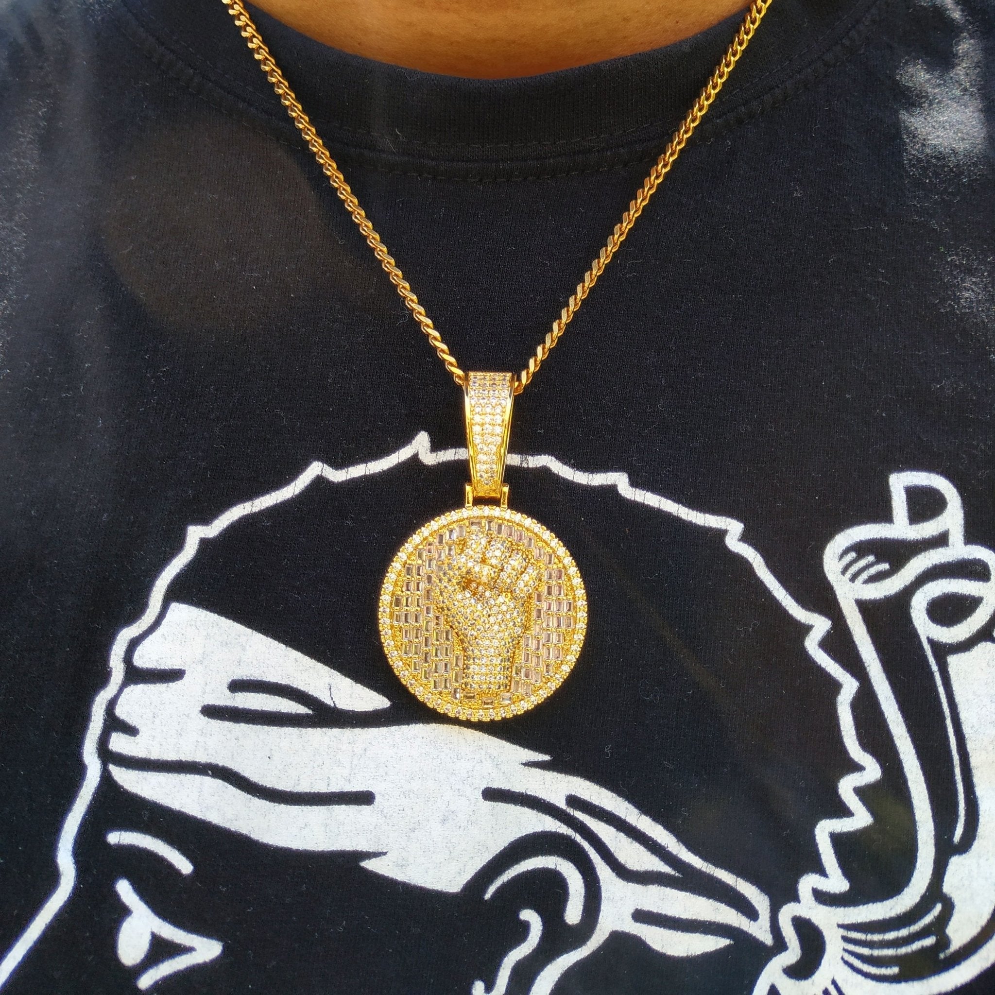 18k Gold Diamond Fist - Drip Culture Jewelry