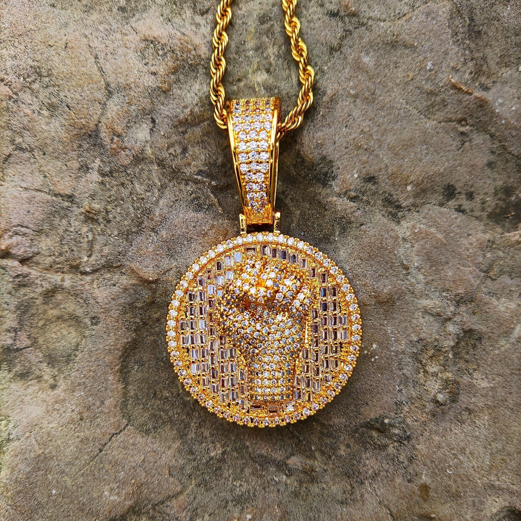 18k Gold Diamond Fist - Drip Culture Jewelry