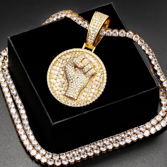 18k Gold Diamond Fist - Drip Culture Jewelry