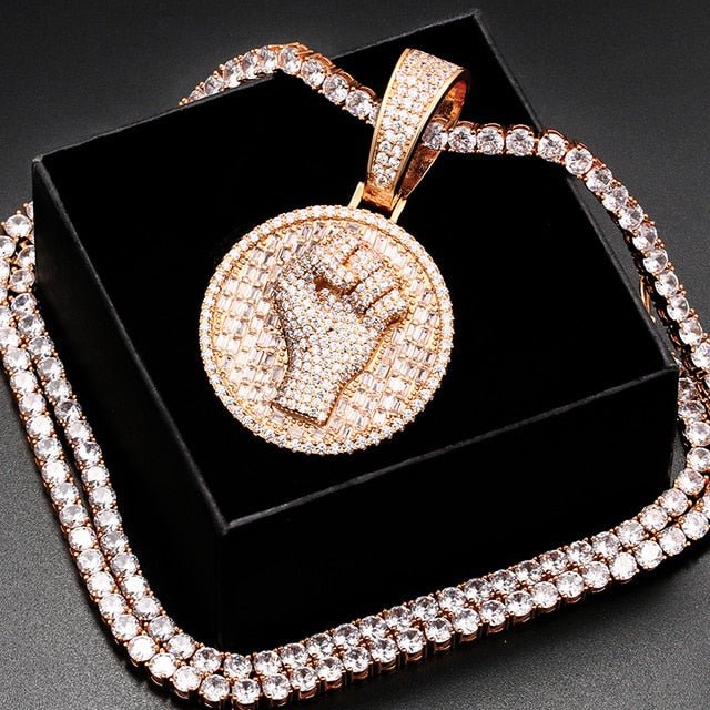 18k Gold Diamond Fist - Drip Culture Jewelry
