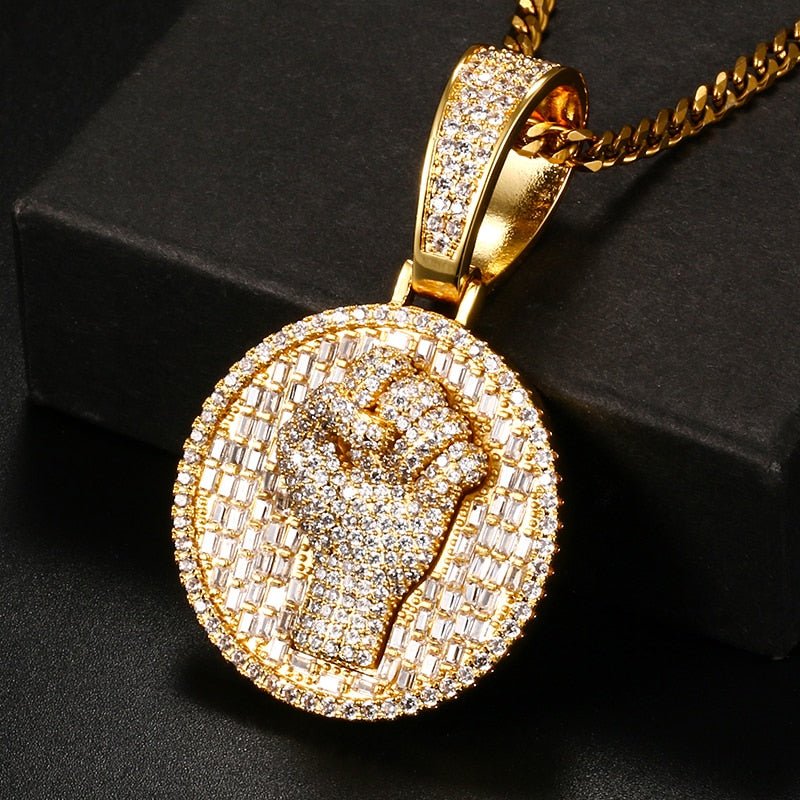 18k Gold Diamond Fist - Drip Culture Jewelry