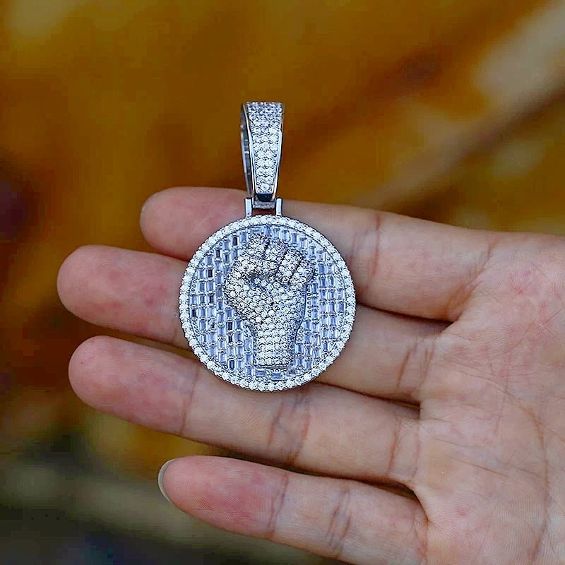 18k Gold Diamond Fist - Drip Culture Jewelry