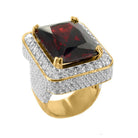 18K Gold Diamond Gemstone Ring - Drip Culture Jewelry