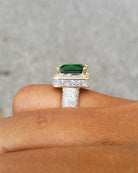 18K Gold Diamond Gemstone Ring - Drip Culture Jewelry
