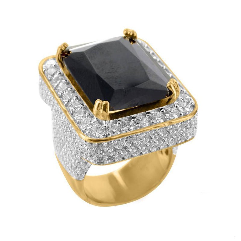18K Gold Diamond Gemstone Ring - Drip Culture Jewelry